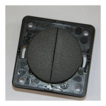 Strømbryter 12V Dobbel Svart