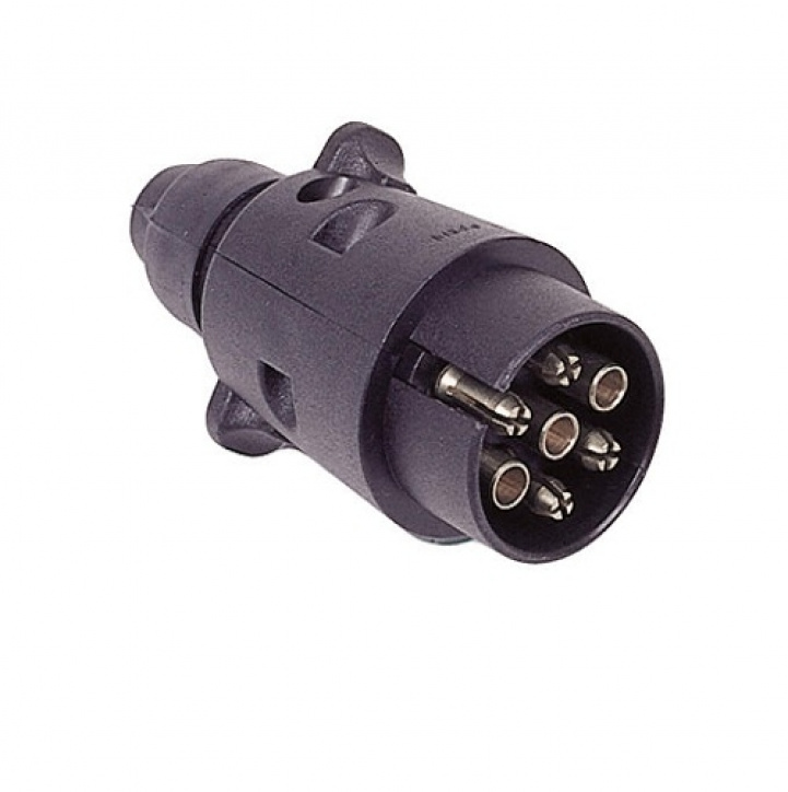 Bilkontakt 7-pole plast i gruppen Campingvogn & Bobilt / Chassis / Flyttehjelp/Koblingshjelp / Tilhengerkontakter hos Campmarket (64894)