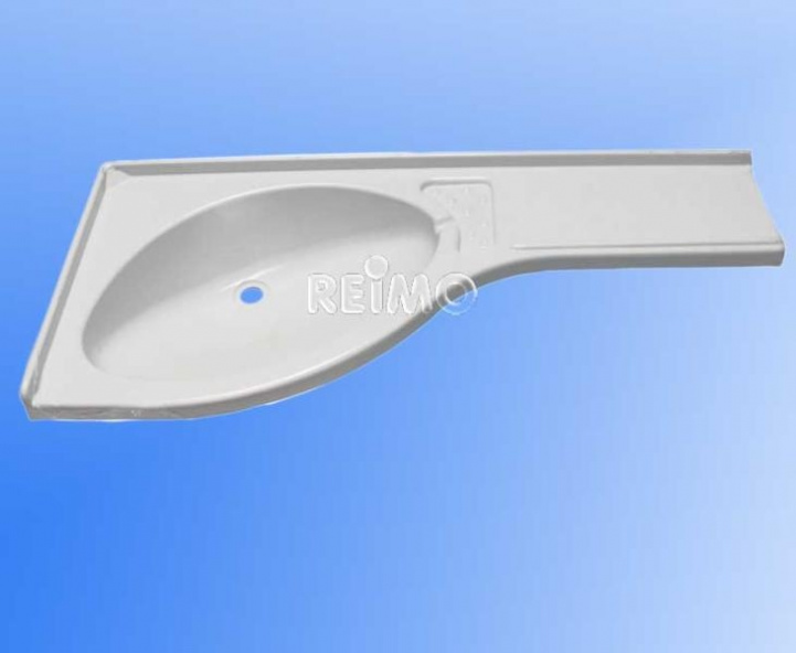 Hjørne servant Venstre 840x375x150mm i gruppen Vann & Sanitær / Vann / Vask & Dusjkar / Vask hos Campmarket (64967)