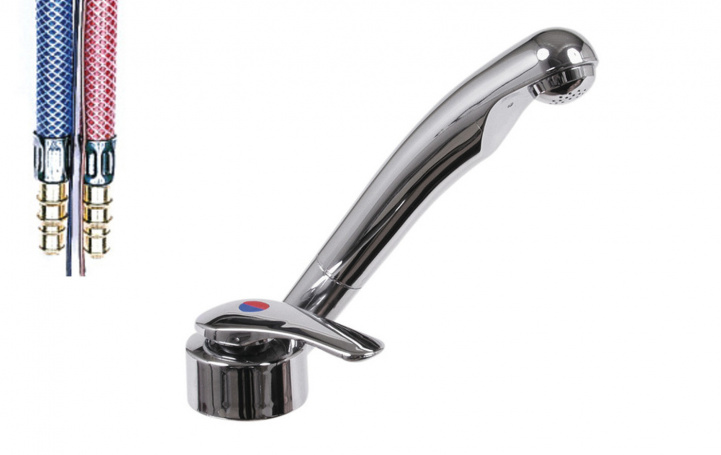 Blandebatteri Keramikk Twist i gruppen Vann & Sanitær / Vann / Vannkraner / Kaldt & Varmt vannkraner hos Campmarket (65022)