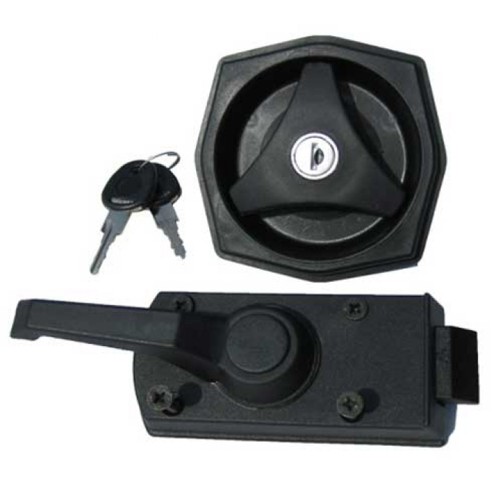 Dørlås 8-kantet, komplett i gruppen Campingvogn & Bobilt / Lås & Beslag / Ytterdørlås hos Campmarket (65103)