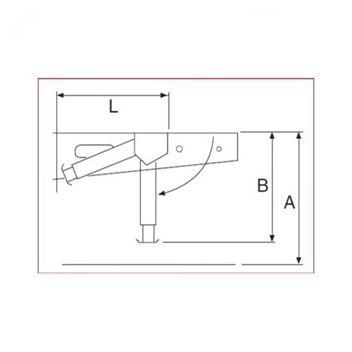 Støtteben ALKO Clickfix 40-49 cm i gruppen Campingvogn & Bobilt / Chassis / Støtteben hos Campmarket (65114)