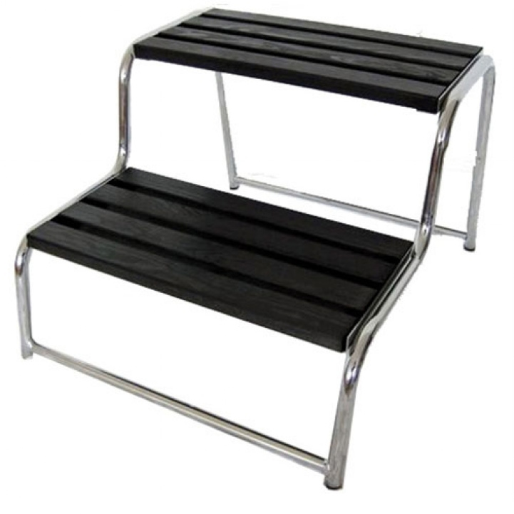 Trapp Dobbelt Eleganse Krom i gruppen Campingmøbler / Fotspor / Dobbelttrapp hos Campmarket (65166)