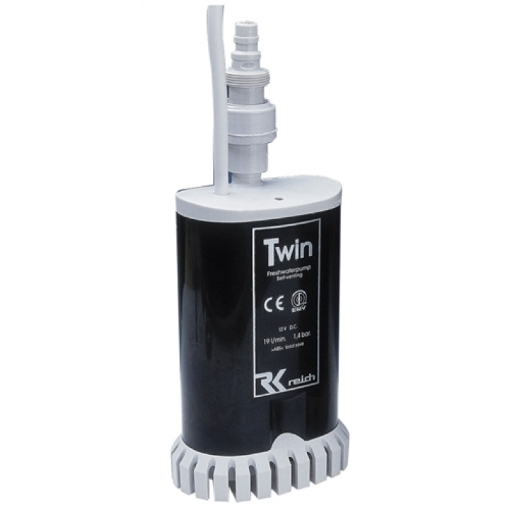 Dreneringspumpe Twin med tilbakeslagsventil i gruppen Vann & Sanitær / Vann / Vannpumper / Dreneringspumper hos Campmarket (65291)
