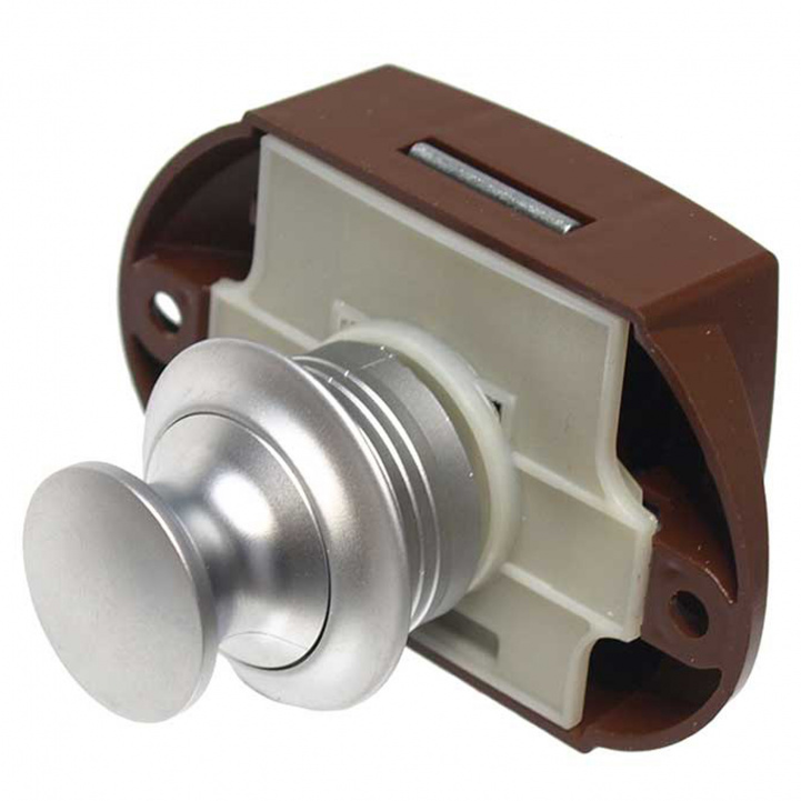 Toalettlås Med Motstykke Hvit i gruppen Campingvogn & Bobilt / Lås & Beslag / Inv. Dør & Låslukker hos Campmarket (65388)