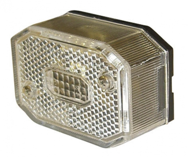 Positionslys med refleks 65*44*23 Hvit i gruppen Campingvogn & Bobilt / Elektronikk / Trafikk & Utvendig belysning / Positionslys hos Campmarket (65423)