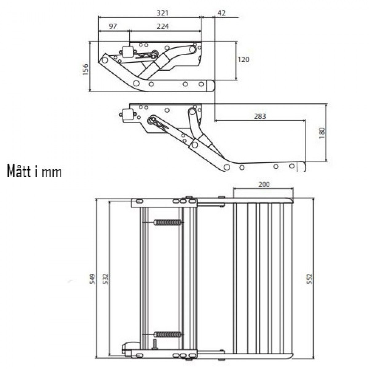 Thule Step Manual 550 i gruppen Campingvogn & Bobilt / Chassis / Monterte fotsteg hos Campmarket (65435)