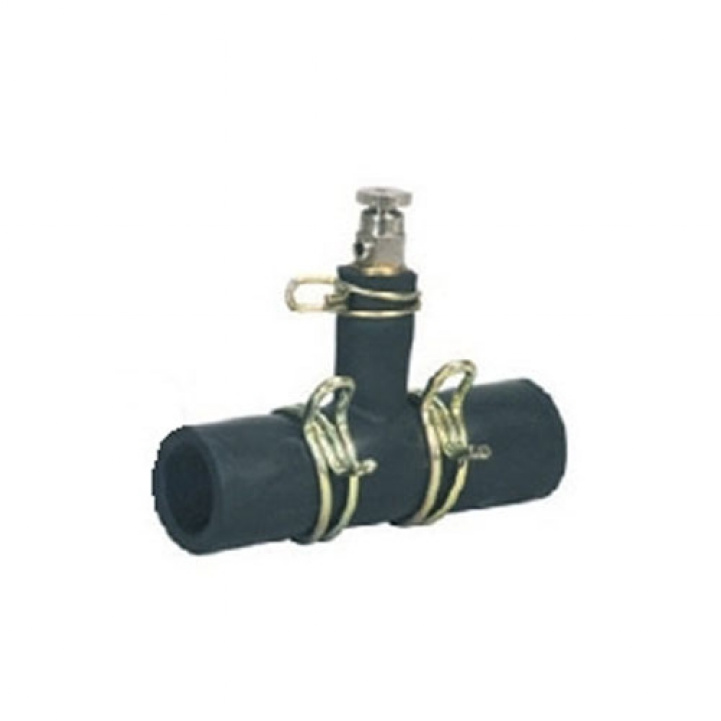 Gummiforbindelse med luftskrue og klammer i gruppen Campingvogn & Bobilt / Varme, Kulde & Ventilasjon / Alde / Installasjonsmateriale hos Campmarket (65495)