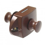 Toalettlås med motstykke brun Toalettlås med motstykke brun