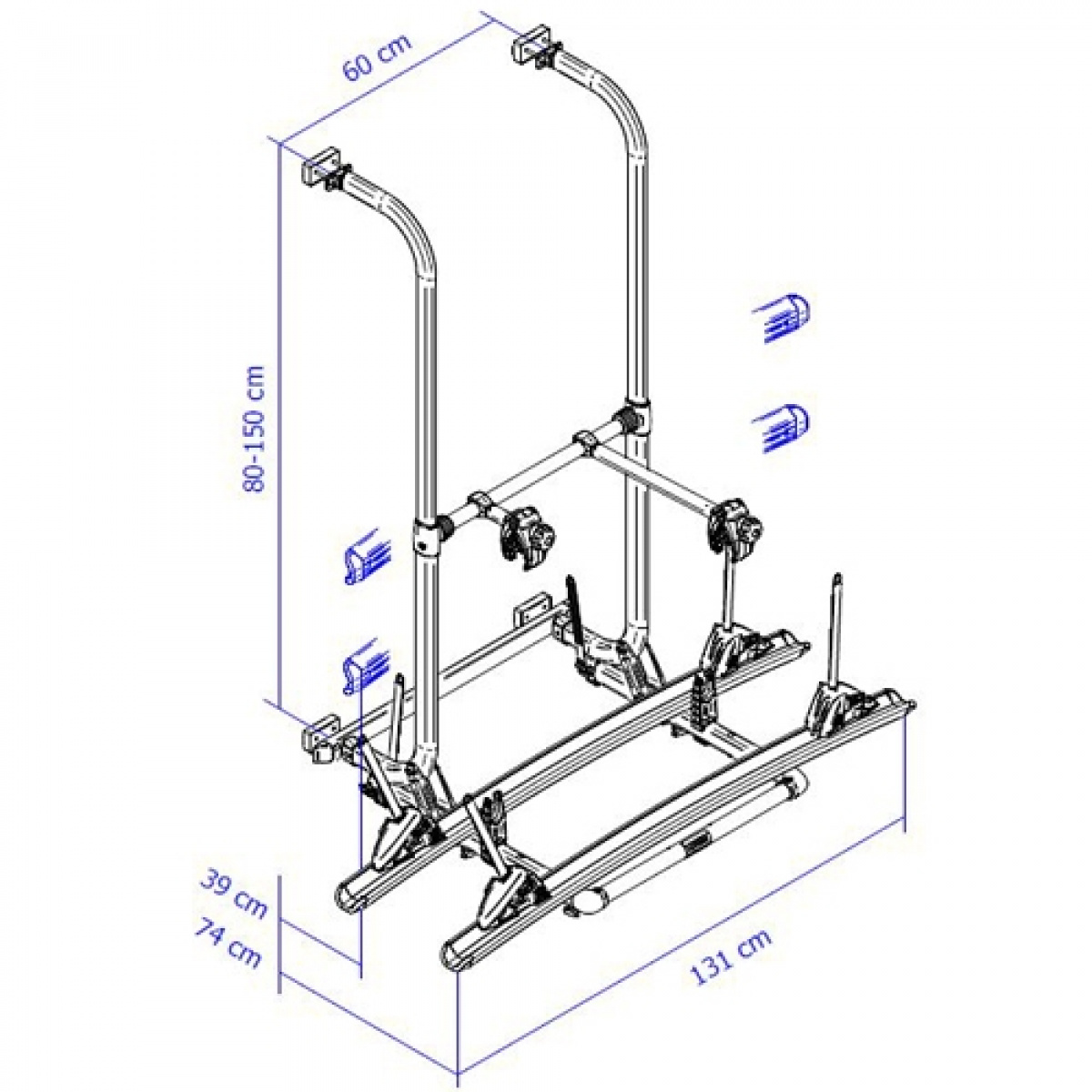 Sykkelstativ Thule Elite G2 Standard i gruppen Campingvogn & Bobilt / Chassis / Sykkelstativ / Vegghengt hos Campmarket (65639)