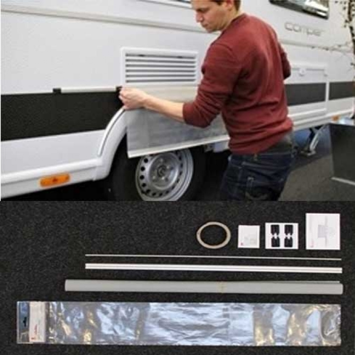 Universalkit Hjulhuskappe 75 alt 150 cm i gruppen Fortelt & Markiser / Tilbehør-Deler / Fikstykket & Kåper / Hjulhuskapper hos Campmarket (65724)