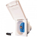 Vannluke med låsbart lokk