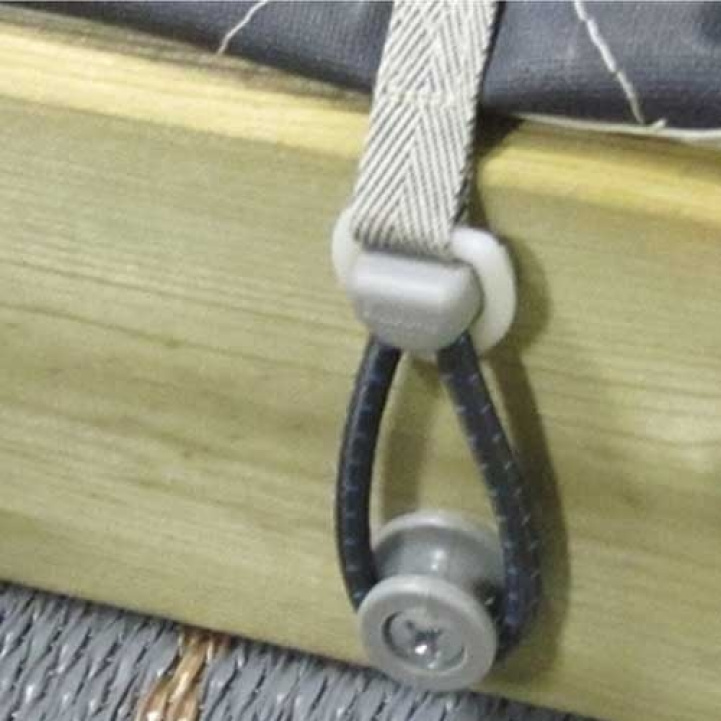 Festehode + skrue for gummibånd 25pakke i gruppen Fortelt & Markiser / Tilbehør-Deler / Isabella Original / Reservedeler hos Campmarket (65755)