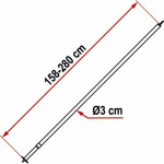 Fiamma Dørstang til Privacyroom & Zip