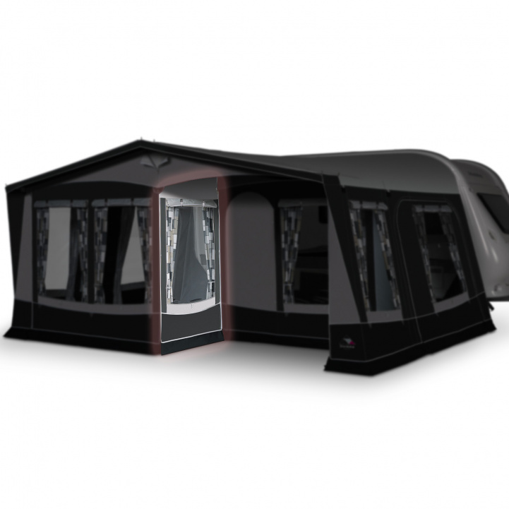 Doréma Mellomvegg med vindu Royal 350 De Luxe i gruppen Fortelt & Markiser / Tilbehør-Deler / Tilbehør A-målstelt / Tilbehør Dorema hos Campmarket (66134)