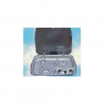 Dometic Kokeplate Rustfri 3-bluss med glasslokk