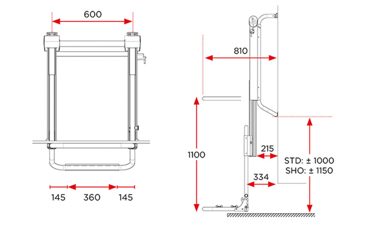 Elektrisk sykkelholder BR-System i gruppen Campingvogn & Bobilt / Chassis / Sykkelstativ / Vegghengt hos Campmarket (66395)