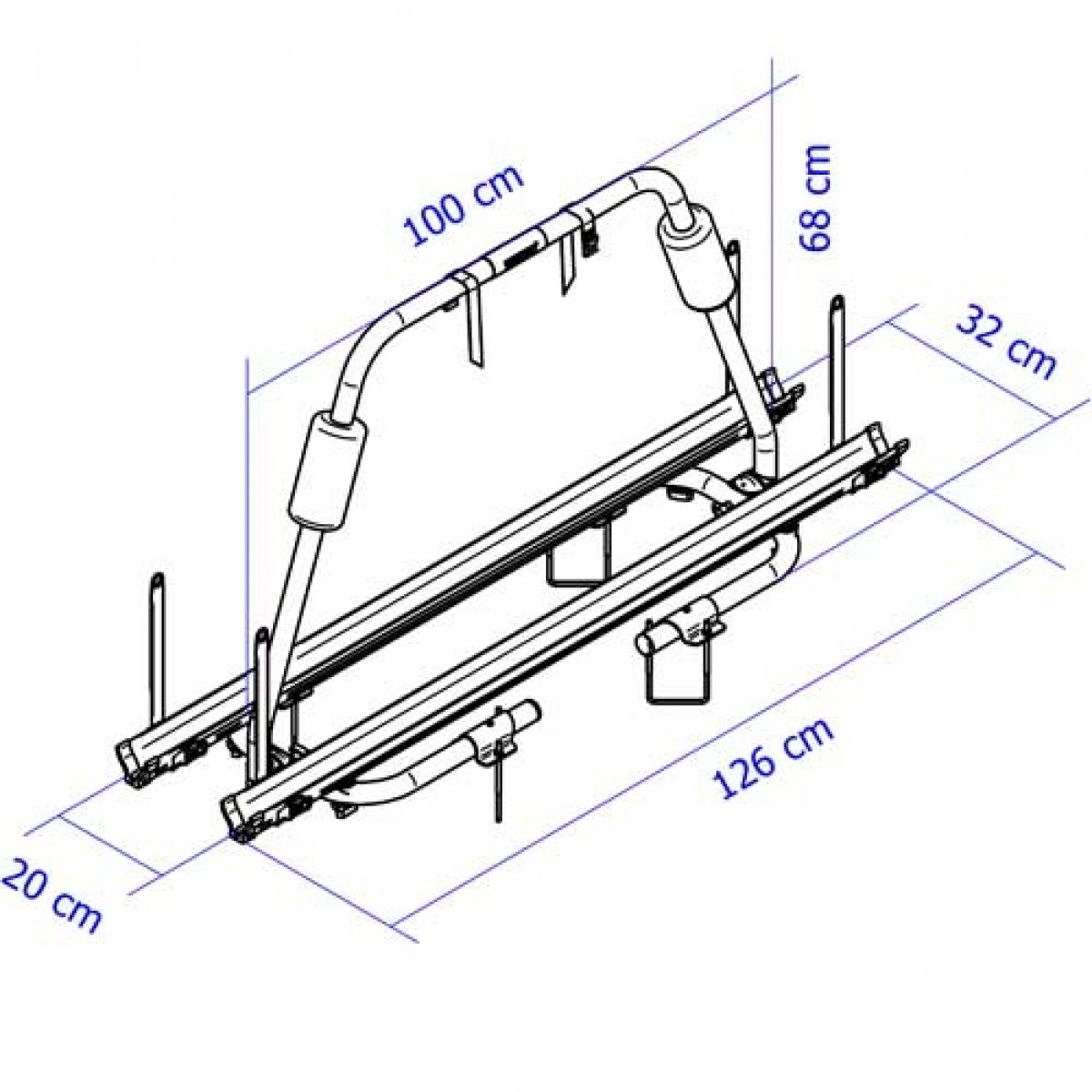 Thule sykkelholder Caravan Light i gruppen Campingvogn & Bobilt / Chassis / Sykkelstativ / Dragbalk hos Campmarket (66398)