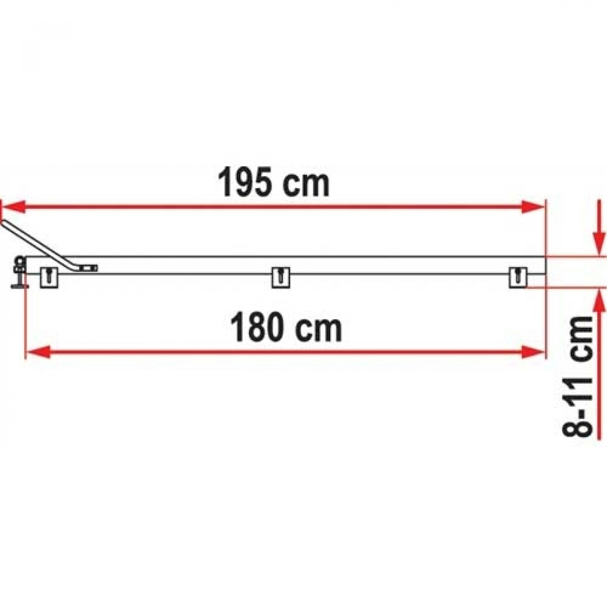 Fiamma Carry Motorpro i gruppen Campingvogn & Bobilt / Chassis / Sykkelstativ / Garasje hos Campmarket (66435)