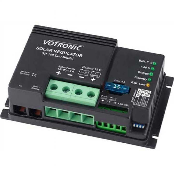 Votronic solcelle regulator SR 220 i gruppen Campingvogn & Bobilt / Elektronikk / Solpaneler / Solcelleregulatorer hos Campmarket (66460)