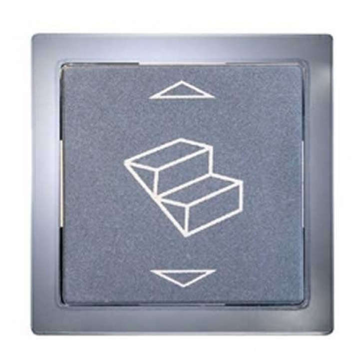 Strømbryter 12V Fotsteg Grå/Krom i gruppen Campingvogn & Bobilt / Elektronikk / Strømbryter & In/Utgang / Strømbryter hos Campmarket (66692)