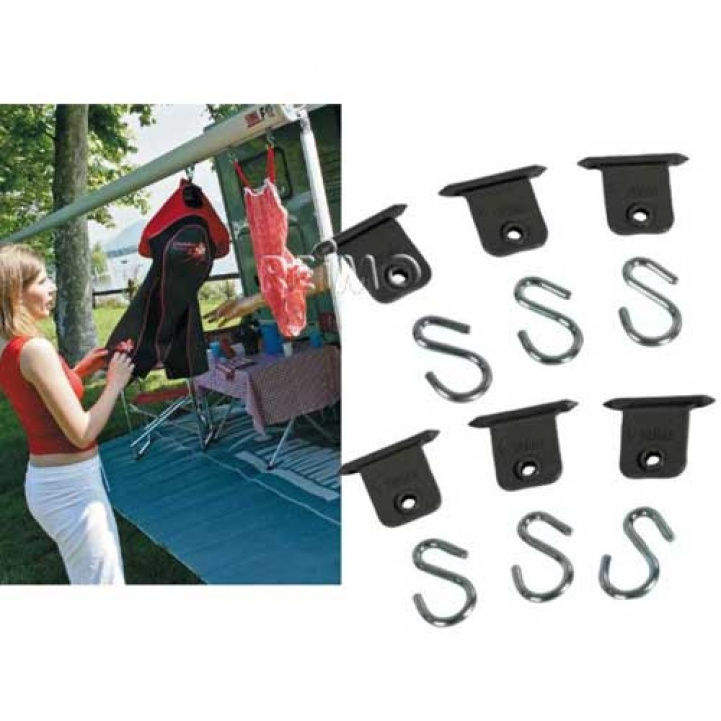 Fiamma Markishengkrok 6-pakning i gruppen Fortelt & Markiser / Markiser / Campingvognmarkiser / Tilbehør Campingvognmarkiser / Tilbehør Caravanstore hos Campmarket (66758)