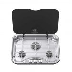 Kokeplate 3-lags med glasslokk. Platetopp Serie 345