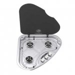 Kokeplate 3-lags med glasslokk venstre Serie 330