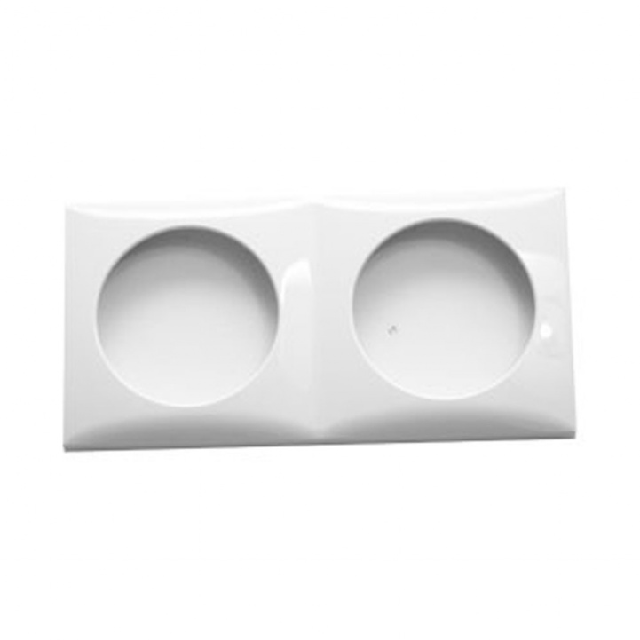 Dobbelram Berker Hvit i gruppen Campingvogn & Bobilt / Elektronikk / Strømbryter & In/Utgang / Rammer hos Campmarket (67168)