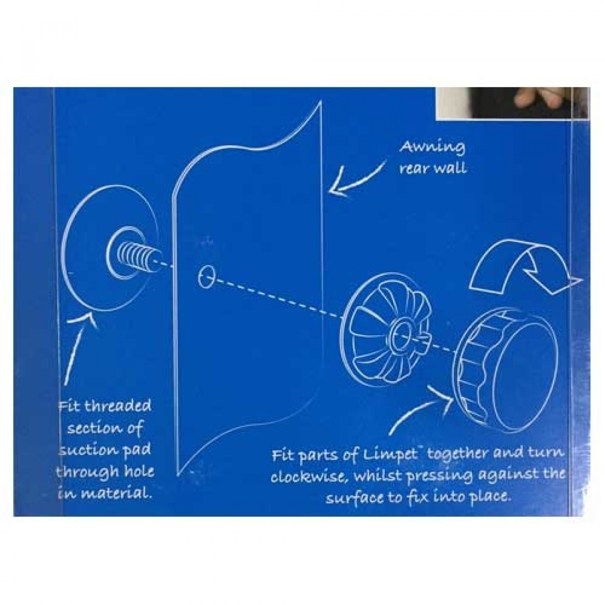 Dometic Sugfeste Limpet 8-pakning 45mm i gruppen Fortelt & Markiser / Tilbehør-Deler / Tilbehør Lufttelt / Dometic Tilbehør Lufttelt hos Campmarket (67190)