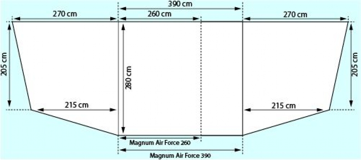 Doréma Magnum Air Force i gruppen Fortelt & Markiser / Fortelt Campingvogn / Lufttelt Campingvogn / Dorema Lufttelt Campingvogn hos Campmarket (67249)