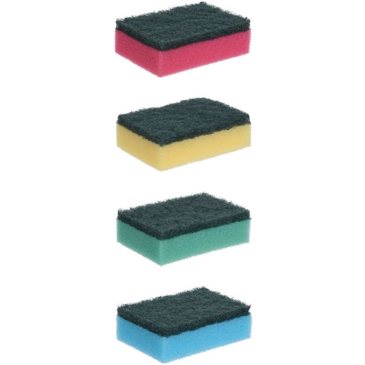Diskesvamp 10-pakning 8 x 2,5 x 5 cm i gruppen Husholdning & Kjøkken / Vask, Rengjøring & Oppvask / Oppvaskbørster hos Campmarket (67309)