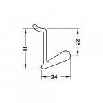 Krok Aluminium for teltstangen 1-pakning