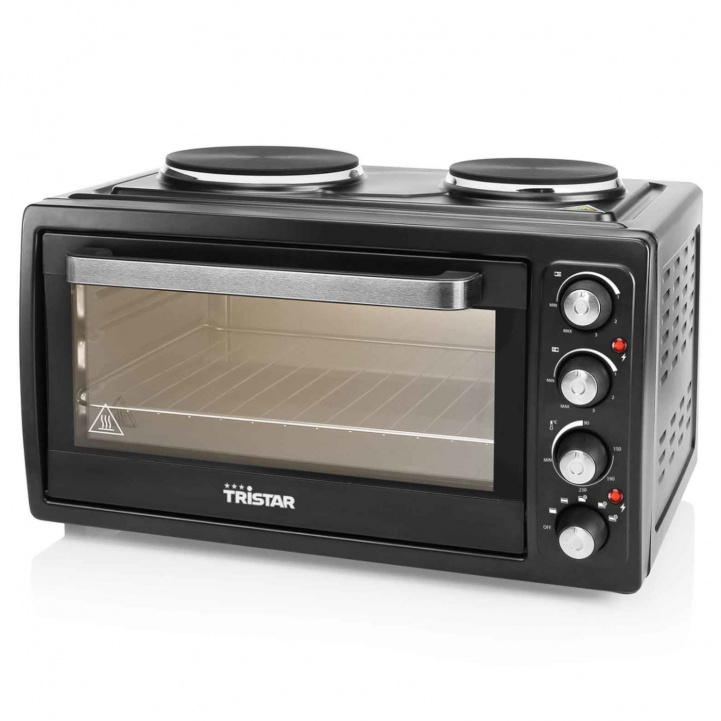 Varmluftsovn med koketopper Tristar 230V i gruppen Husholdning & Kjøkken / Kjøkkenapparater / Ovn/Komfyr hos Campmarket (67432)
