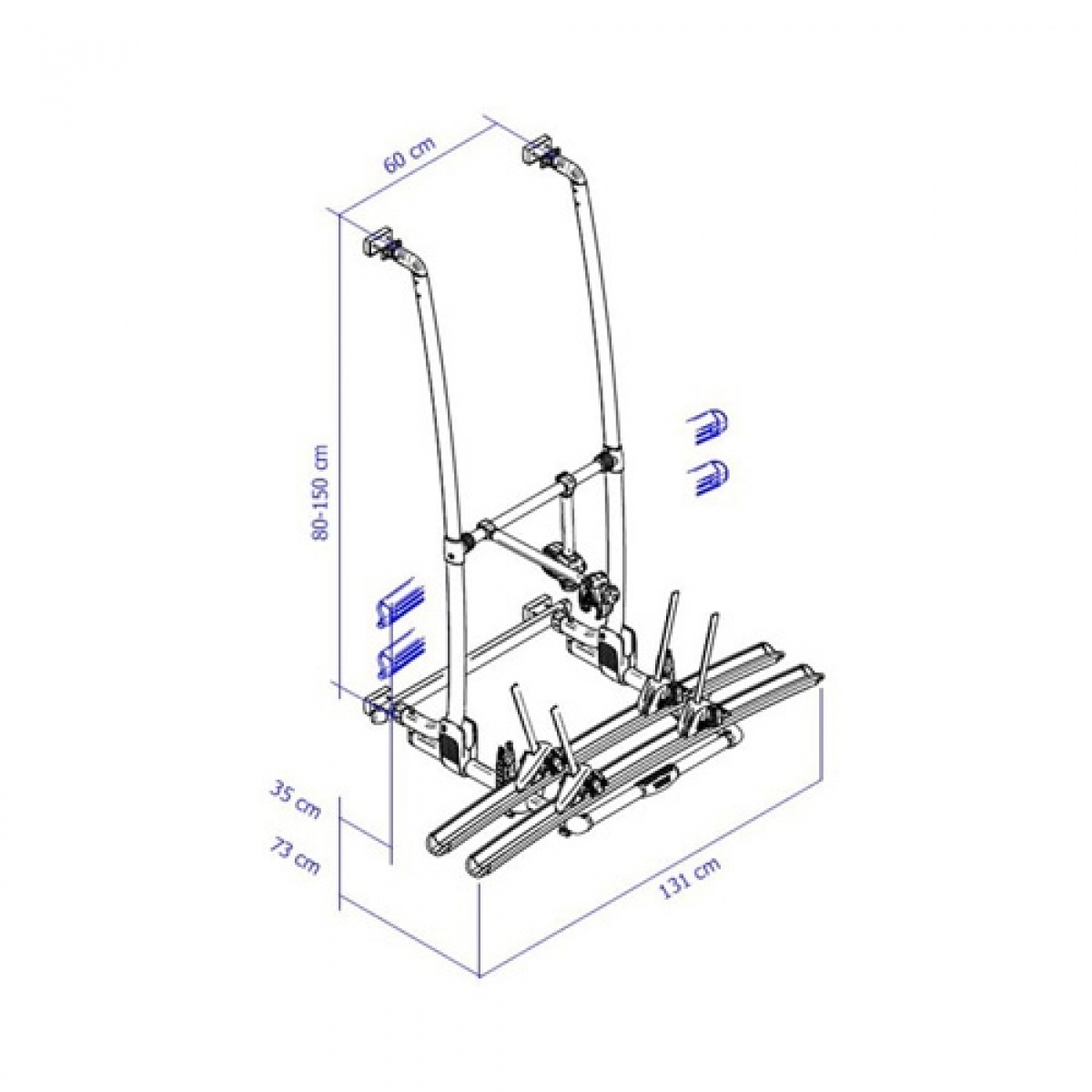 Thule Sykkelholder Excellent Standard i gruppen Campingvogn & Bobilt / Chassis / Sykkelstativ / Vegghengt hos Campmarket (67541)