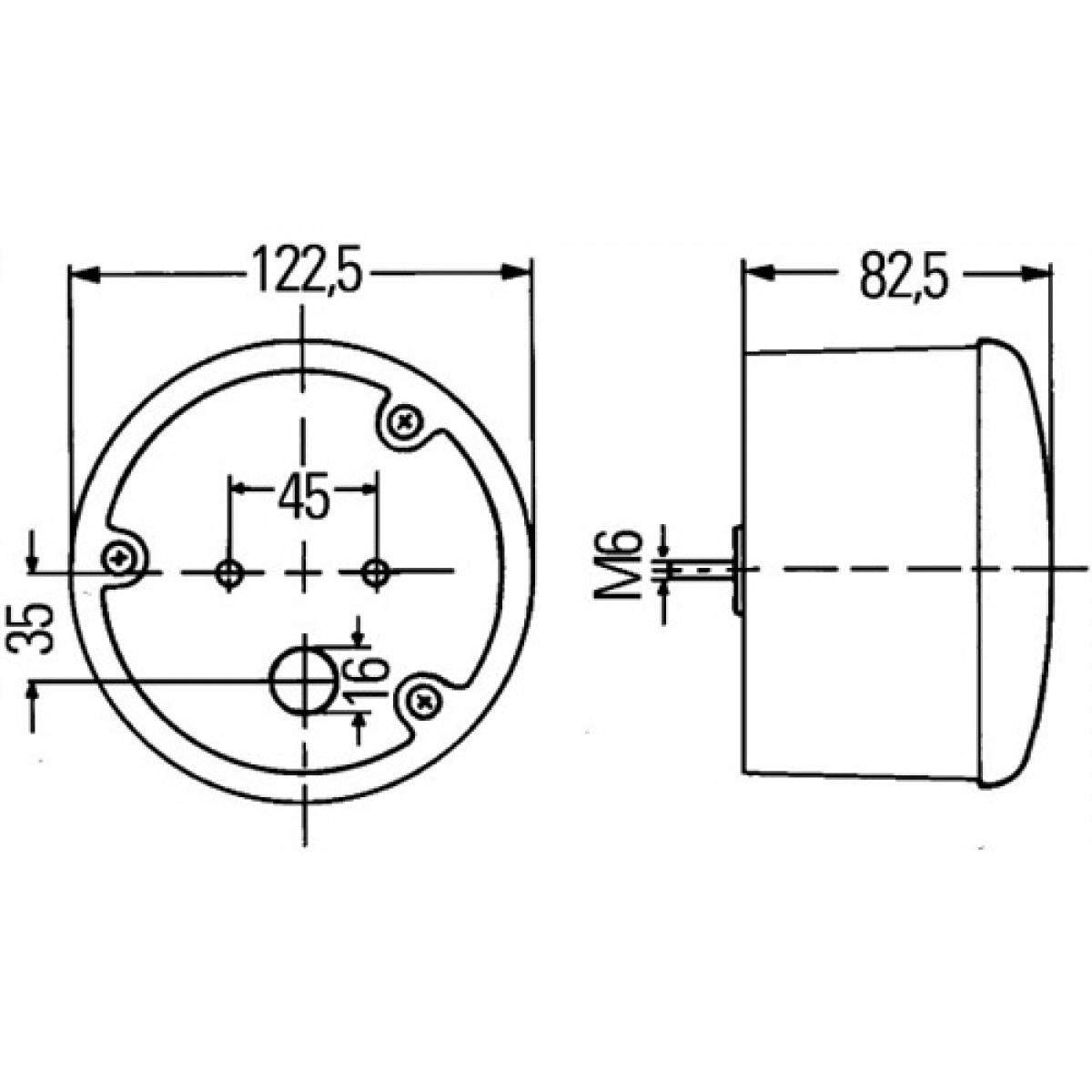 Blinklykt Hella 12V i gruppen Campingvogn & Bobilt / Elektronikk / Trafikk & Utvendig belysning / Øvrig Belysning hos Campmarket (67662)