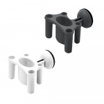 Tannbørste-tannkremholder med sugekoppfeste Tannbørste-tannkremholder med sugekoppfeste