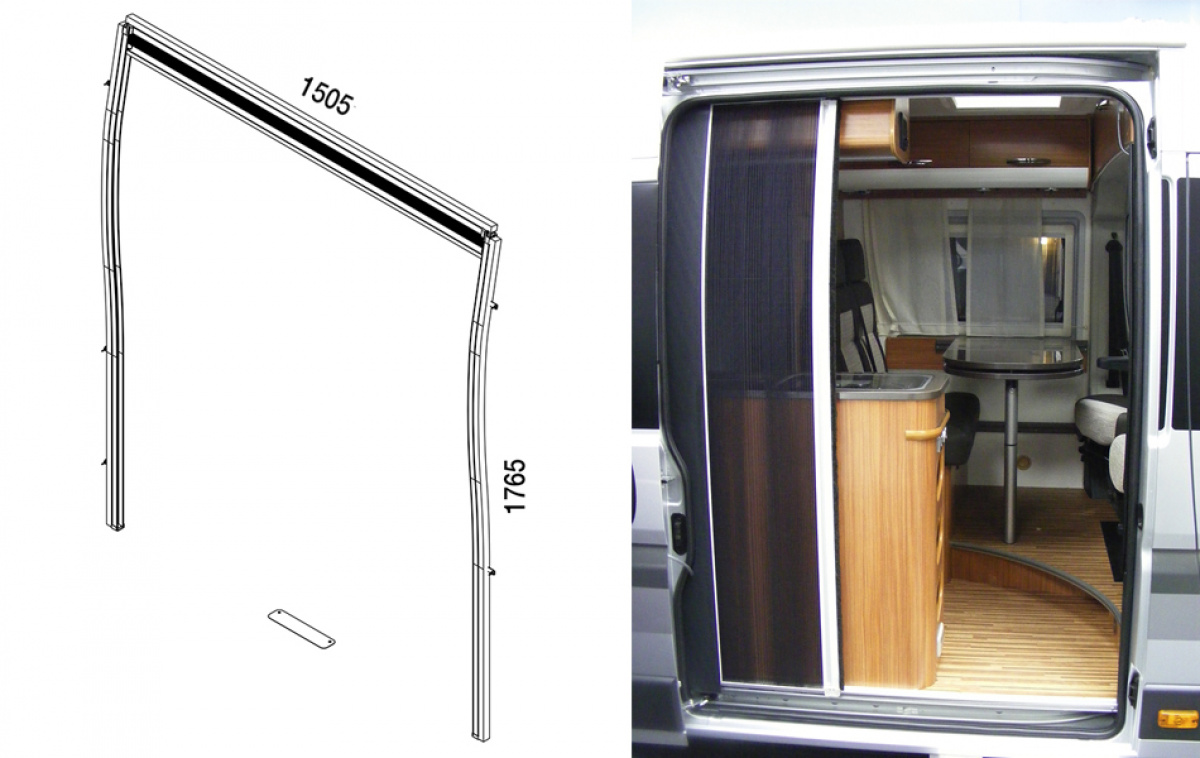 Myggnettdør Fiat Ducato Sidedør i gruppen Campingvogn & Bobilt / Chassis / Annet hos Campmarket (67715)