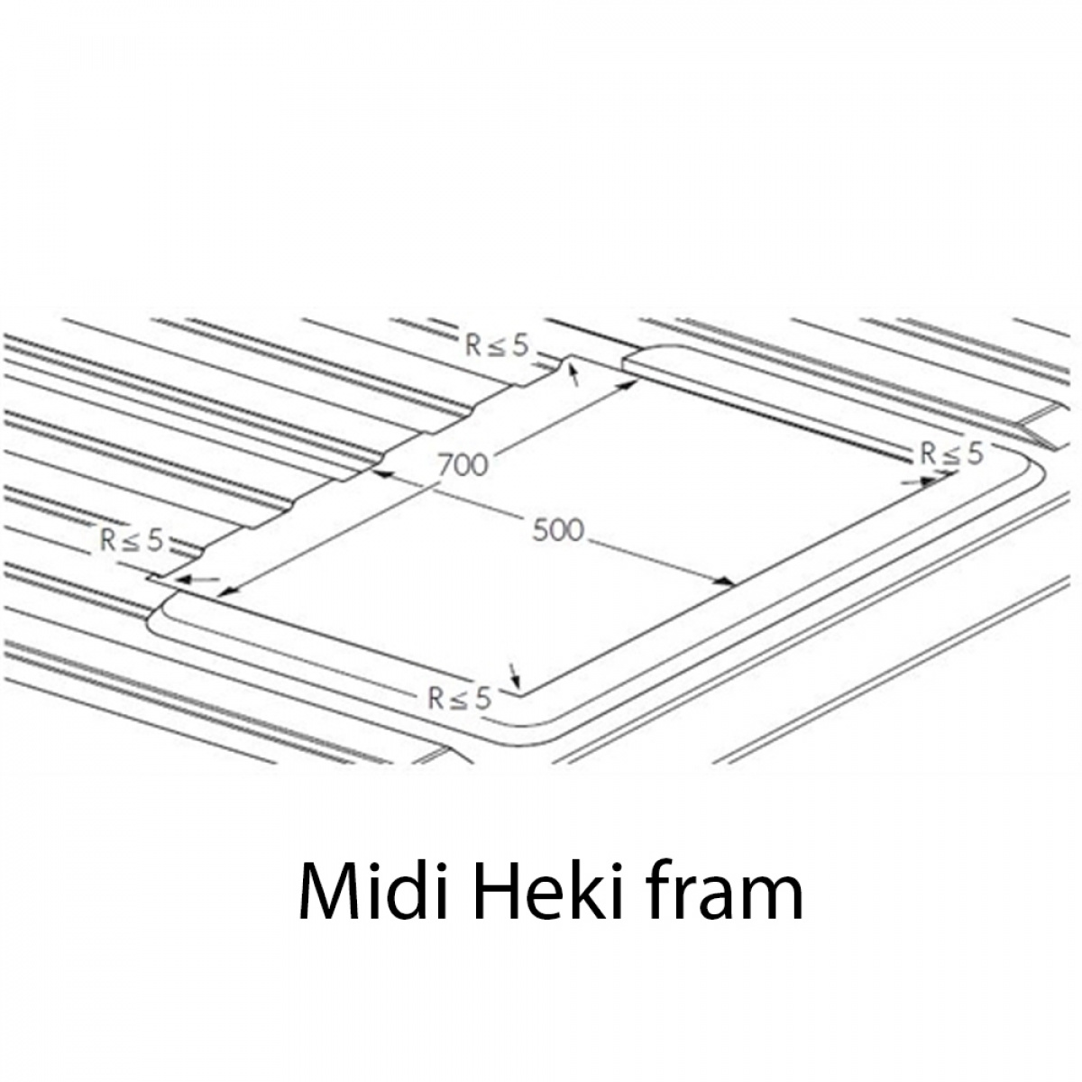 Dometic Adapterram Ducato Van i gruppen Campingvogn & Bobilt / Karosseri / Takluker / Tilbehør til takluker hos Campmarket (67735)