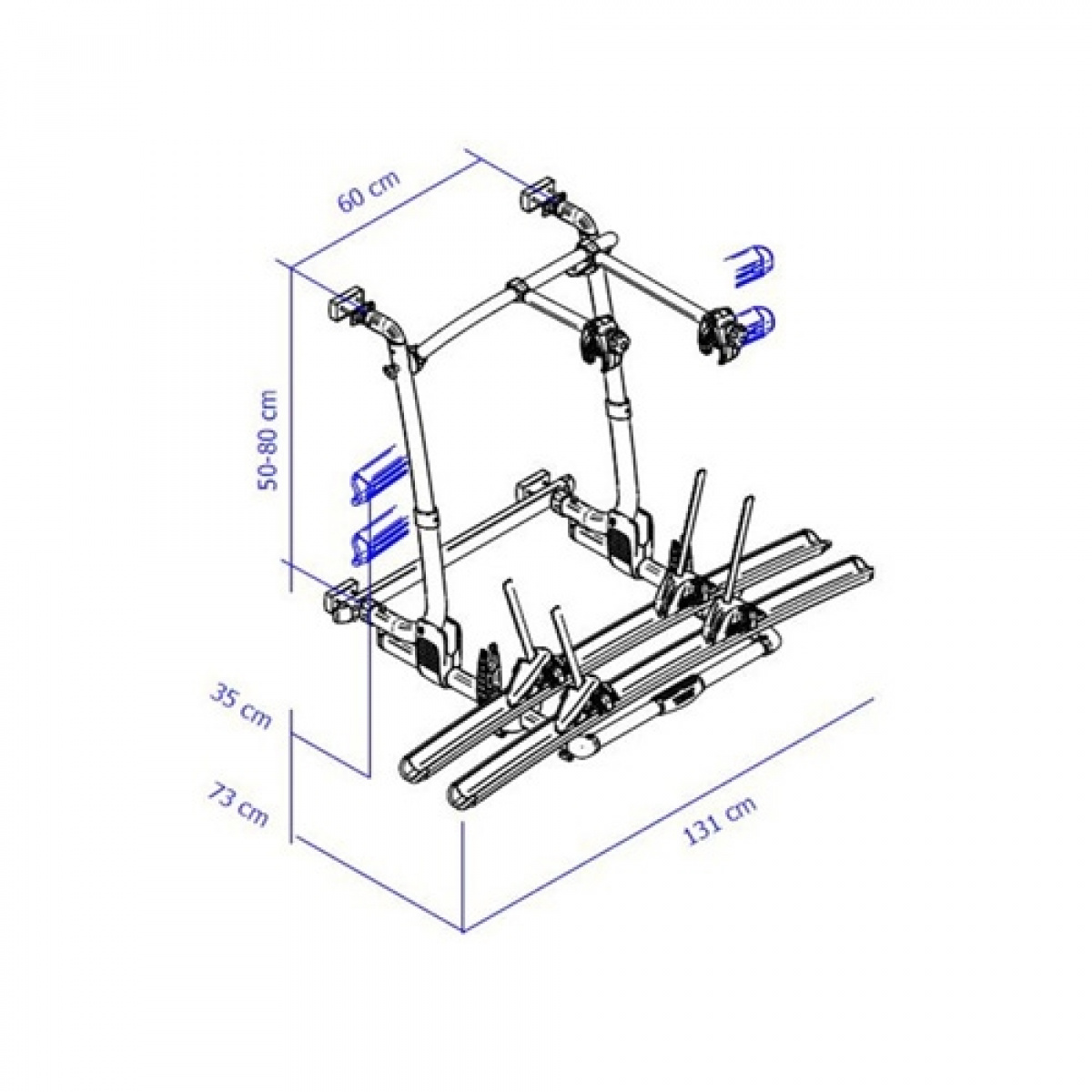 Thule Sykkelholder Excellent Short i gruppen Campingvogn & Bobilt / Chassis / Sykkelstativ / Vegghengt hos Campmarket (67743)