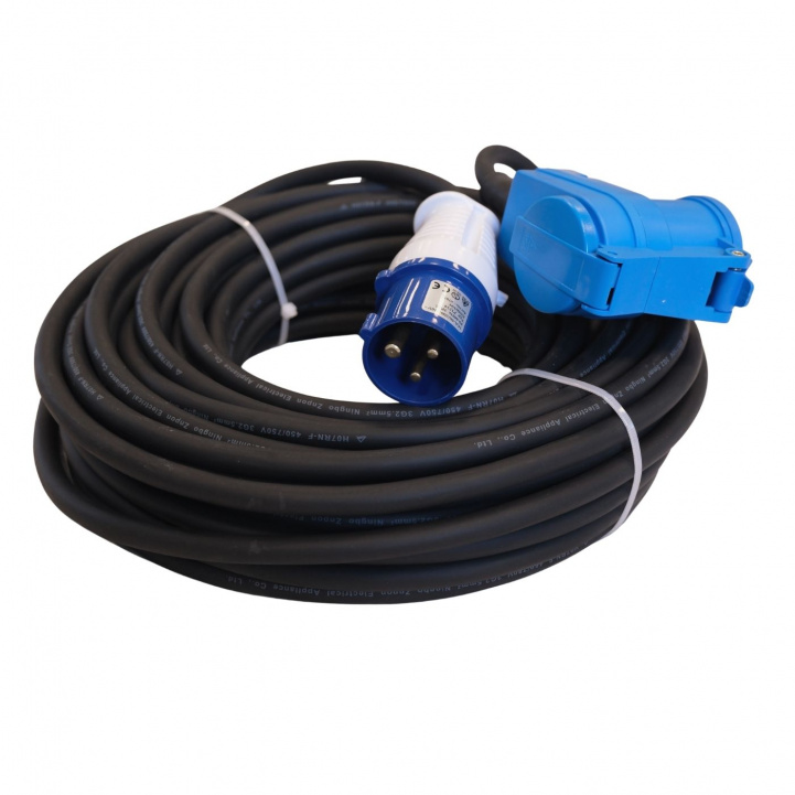 Koblingskabel CEE Vinklet 25m i gruppen Campingvogn & Bobilt / Elektronikk / Tilkoblingskabler hos Campmarket (67853)
