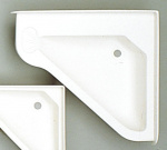 Hjørne servant Hvit 580x540mm