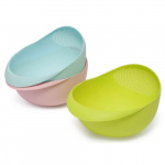 Skål med integrert sil