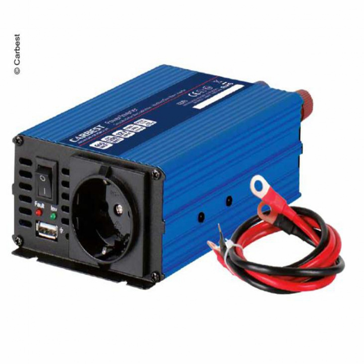 Carbest Inverter Mod. Sinus 600 W i gruppen Campingvogn & Bobilt / Elektronikk / Batterier & Omformere / Inverter & Omformer / Omformer 12V Til 230V hos Campmarket (68976)