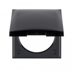 Berker Integro Ram Med Lås Blanksvart