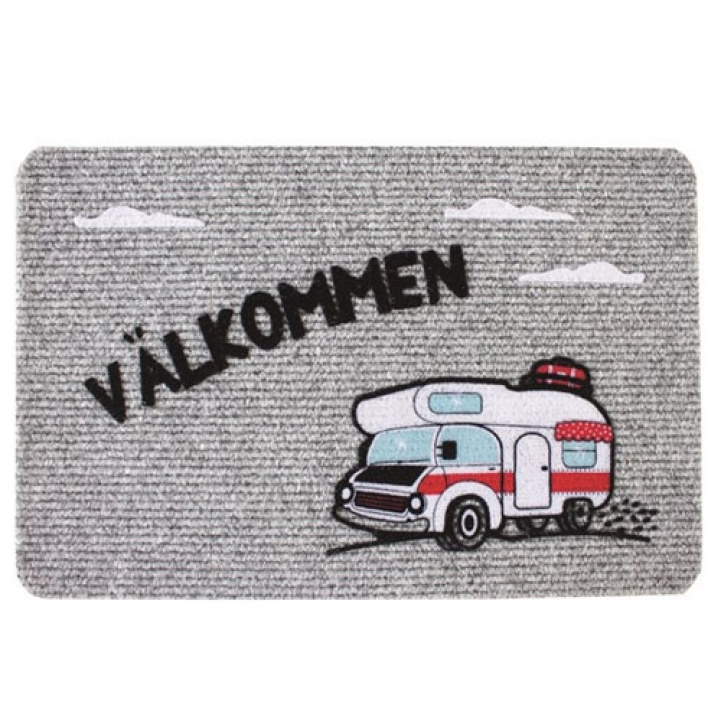 Dørmatte Velkommen Campingvogn 40x60 cm i gruppen Hjem & Innredning / Dørmatter hos Campmarket (69631)
