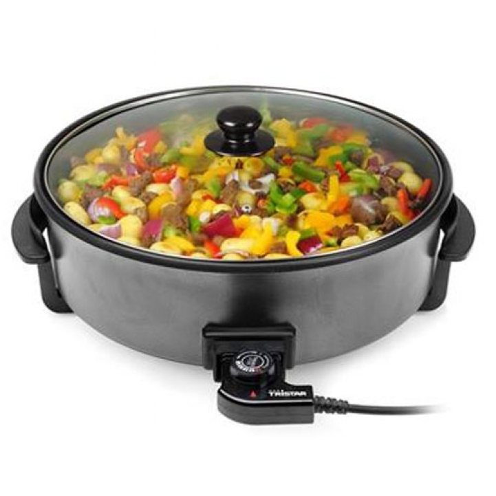 Elektrisk Grillpanne XXL Med Lok 40 cm i gruppen Husholdning & Kjøkken / Kjøkkenapparater / Øvrige Kjøkkenapparater hos Campmarket (69637)