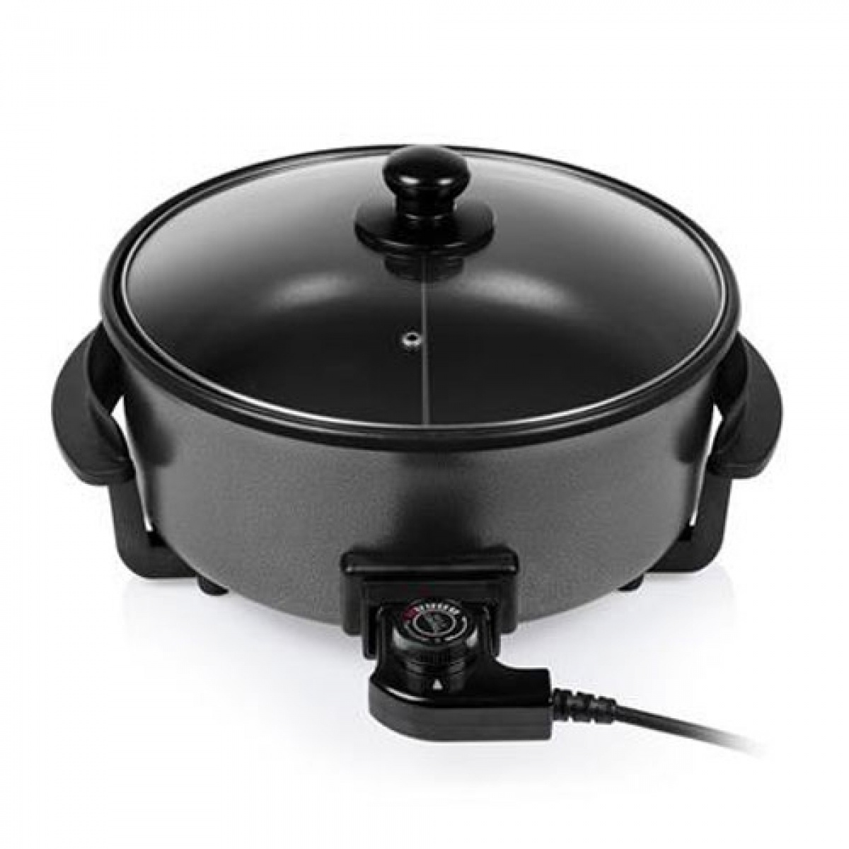 Elektrisk Grillpanne XL Med Lok 30 cm i gruppen Husholdning & Kjøkken / Kjøkkenapparater / Øvrige Kjøkkenapparater hos Campmarket (69638)