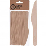 Eco Engangsbestikk Kniv 20-Pakning Tre