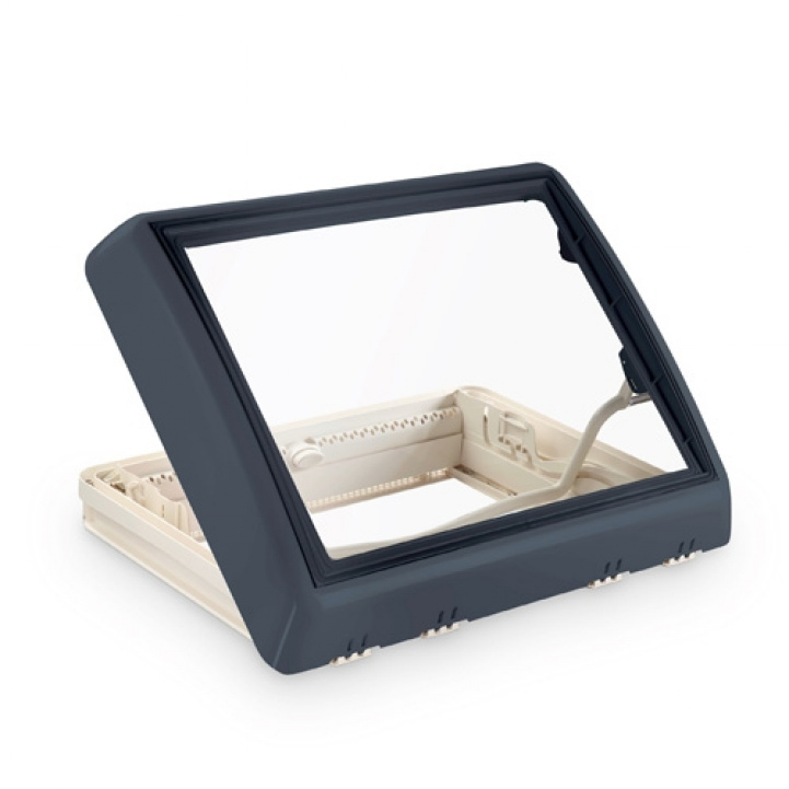 Dometic Takluke Midi Heki Style Med Håndtak 70x50 Grå i gruppen Campingvogn & Bobilt / Karosseri / Takluker / Takluker øvrige mål hos Campmarket (70199)